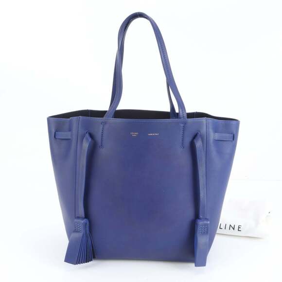 CELINE Handbags - Celine Cabas Phantom Small with Tassel Leather Tote Bag Shoulder for Women